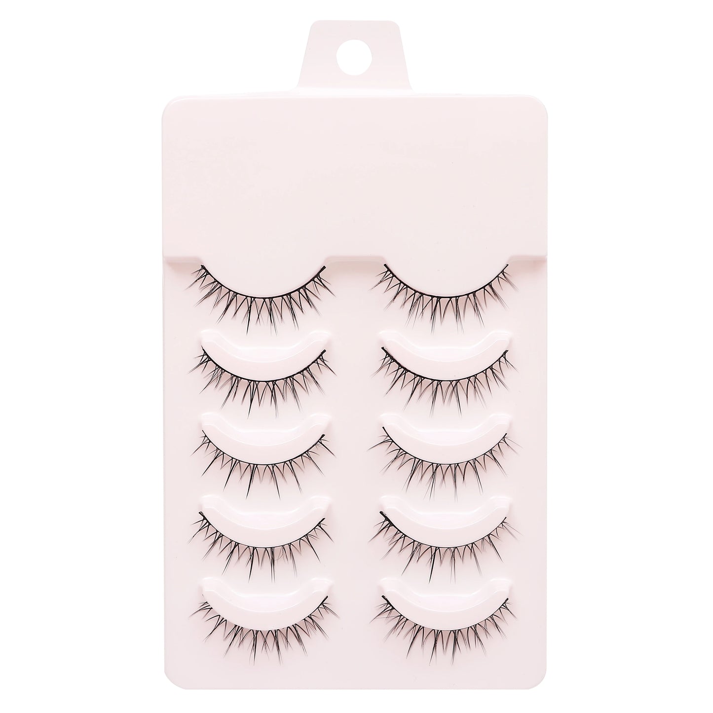 Manga Lashes 5 Pairs Anime Cosplay Faux Mink Lashes Korean Natural short Full Strip Lashes Clear Band Soft Eyelash Extension Hot