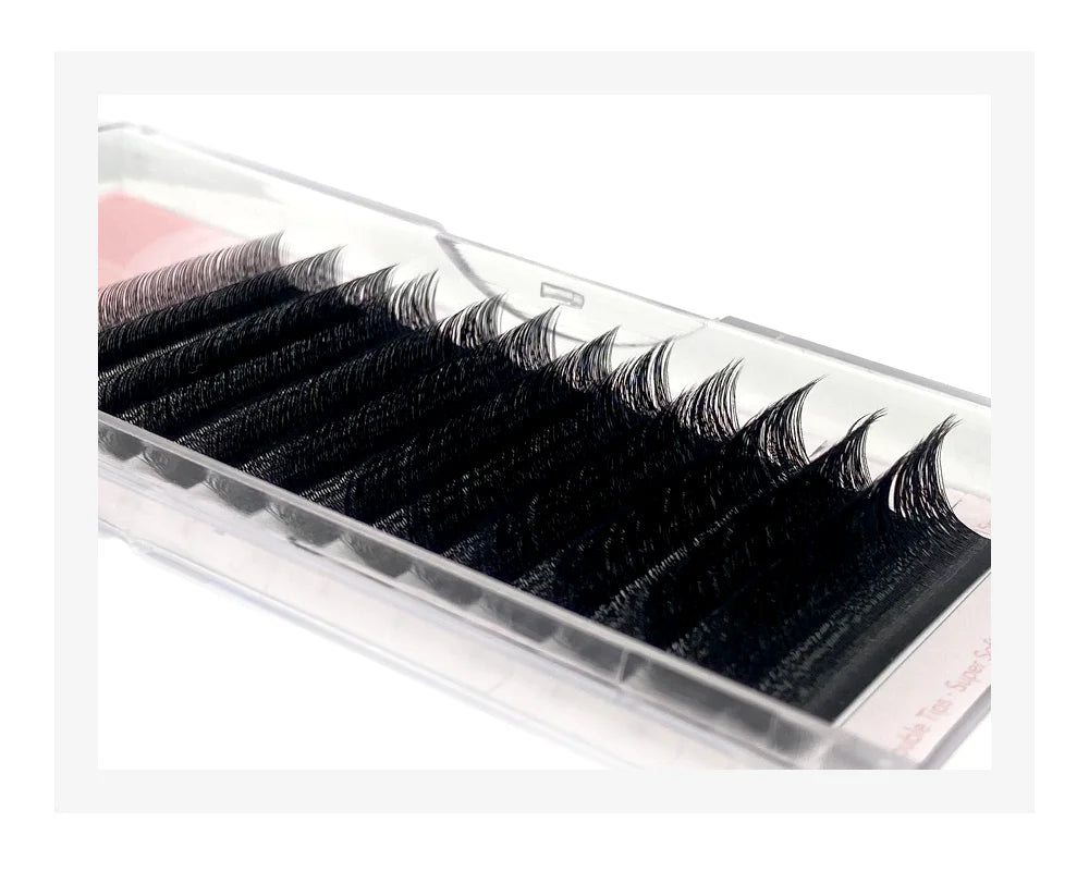 NATUHANA 3D W Shape Eyelash Extensions – Premade Volume Fan Faux Mink Lashes