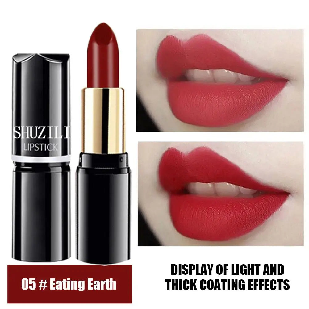 SHUZILI Moisturizing Lipstick Velvet High Quality Lipsticks Shiny Professional Korean Makeup Cosmetic For Lip Women
