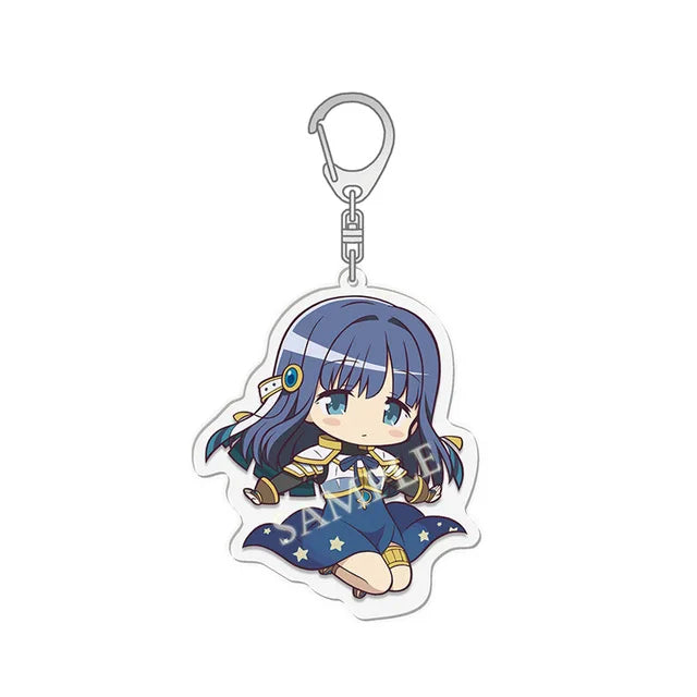 Anime Puella Magi Madoka Magica Keychain Kaname Akemi Homura Miki Sayaka Tomoe Mami Kyoko Key Chain Ring For Fans Gifts Jewelry