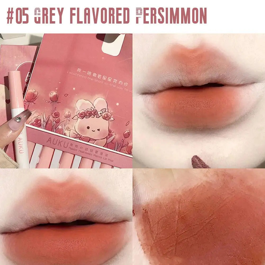 6 PCS Matte Lip Mud Waterproof Long Lasting Makeup Set For Women Lipsticks Set Free Shipping Korean Make Up Beauty Cosmetics
