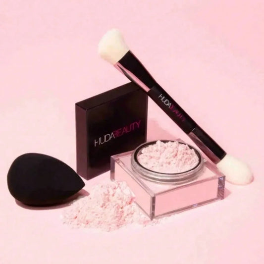 Loose Baking Setting Powder Oil Control Natural Face Matte HUDA Waterproof BrighTening Loose Powder Makeup Cosmetics