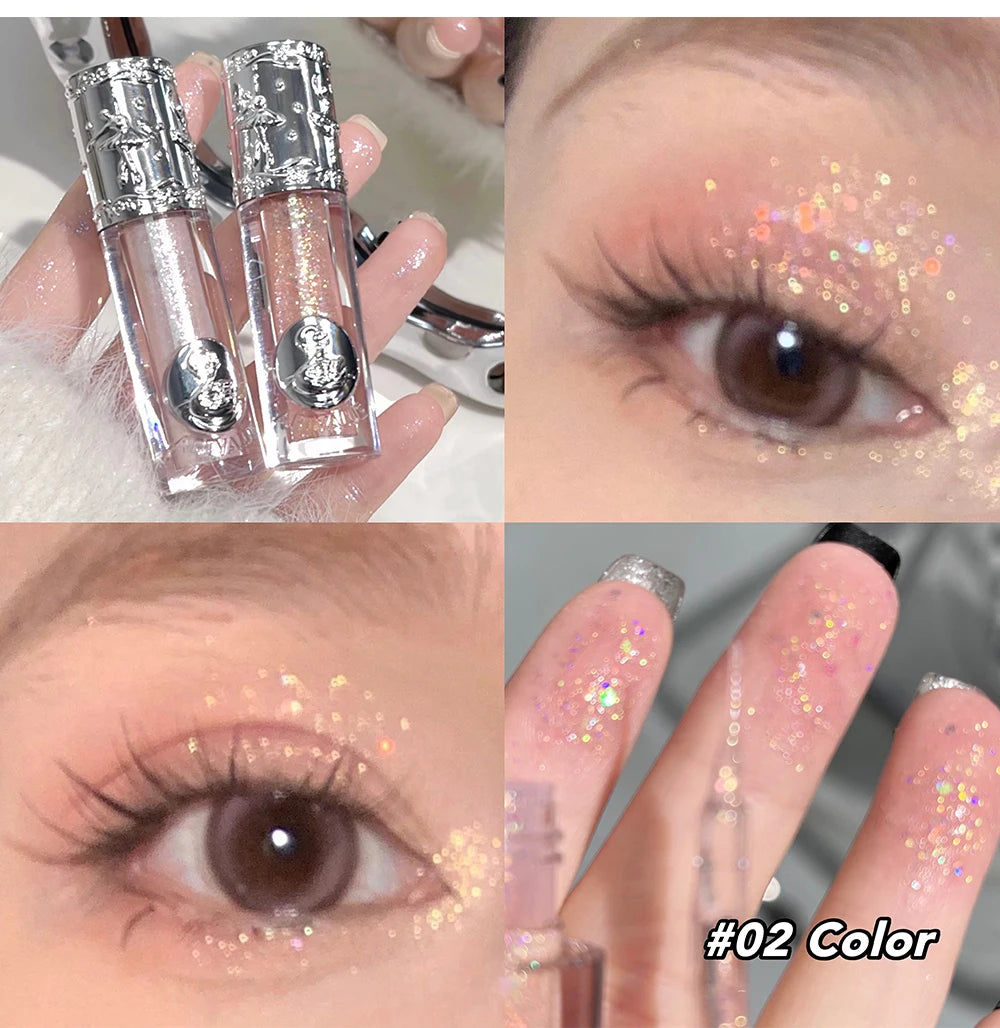 Liquid Eyeshadow Pearlescent Shimmer Silkworm Glitter Eyes Korean Makeup Fine Sparkling Eye Shadow Eyeliner Highlighter Cosmetic