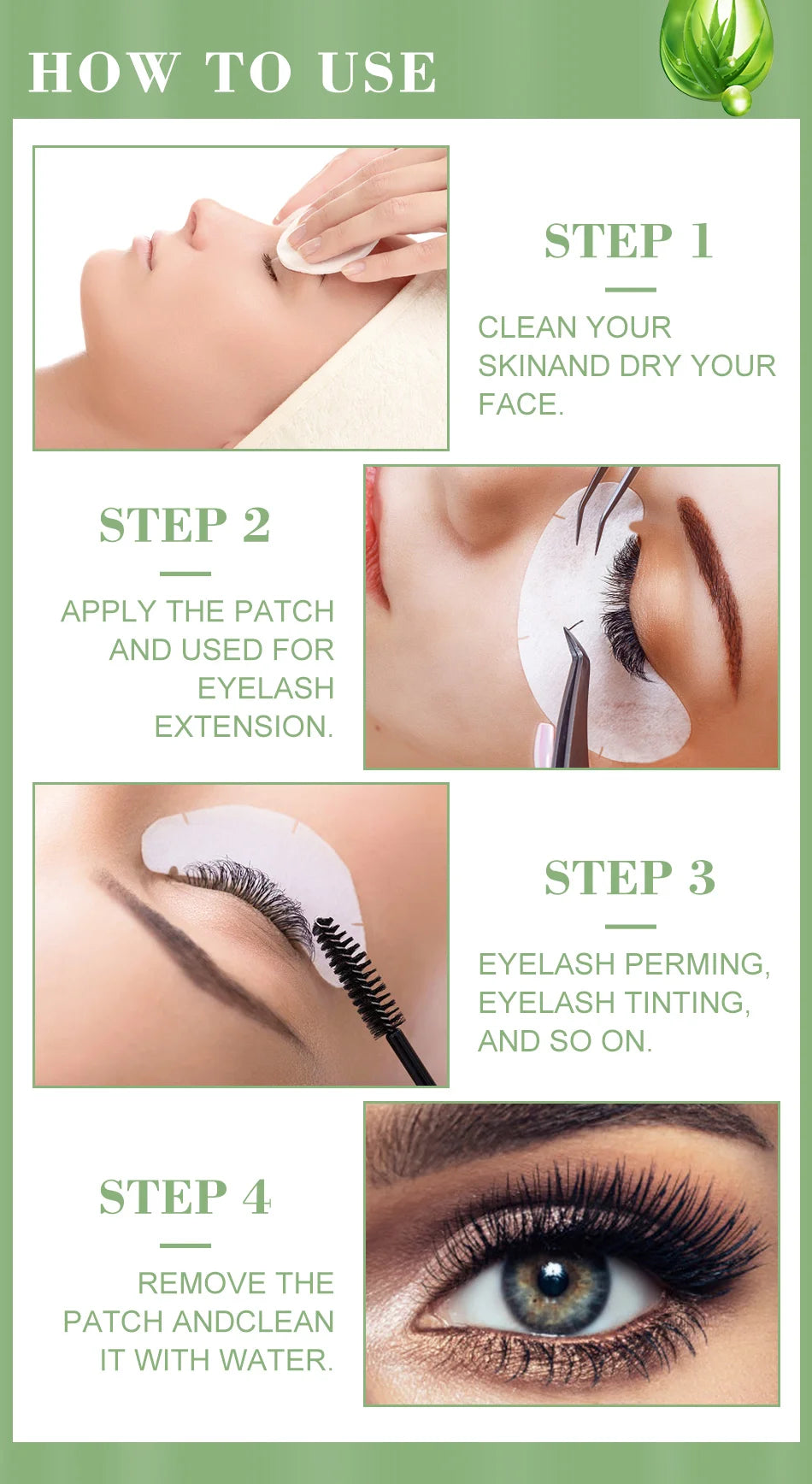 50pairs Eye Pads For Eyelash Extension Hydrogel Patches For Eyelashes U Shaped Gel Pads Lashes Extension Supplies Patches Makeup