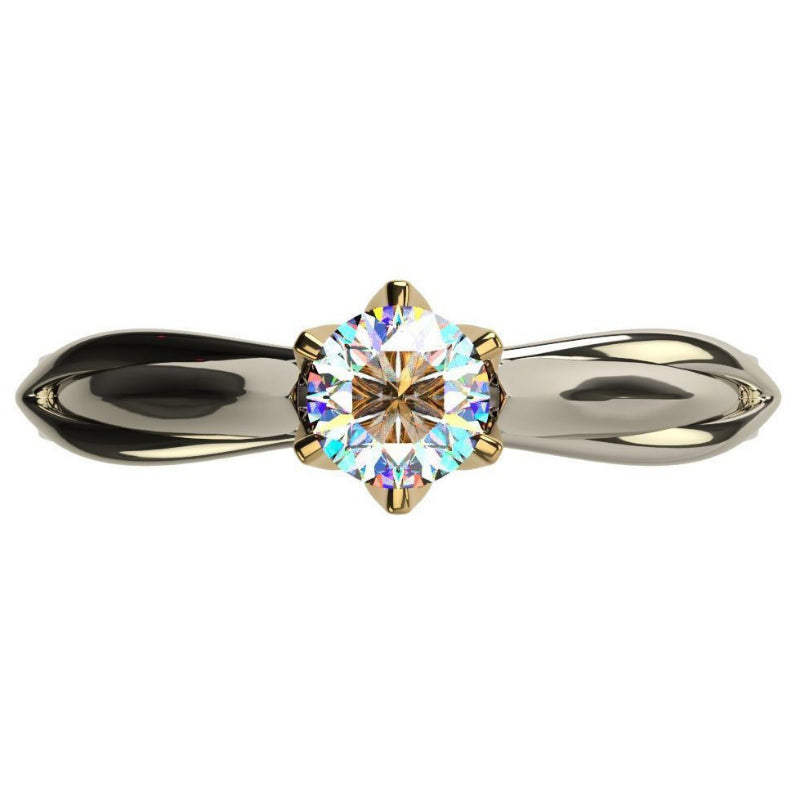 Pure 18K Gold Ring for Women Natural Moissanit Rings with Gemstones Beautiful Jewelry Couples Wedding Accessories New Trend 2023