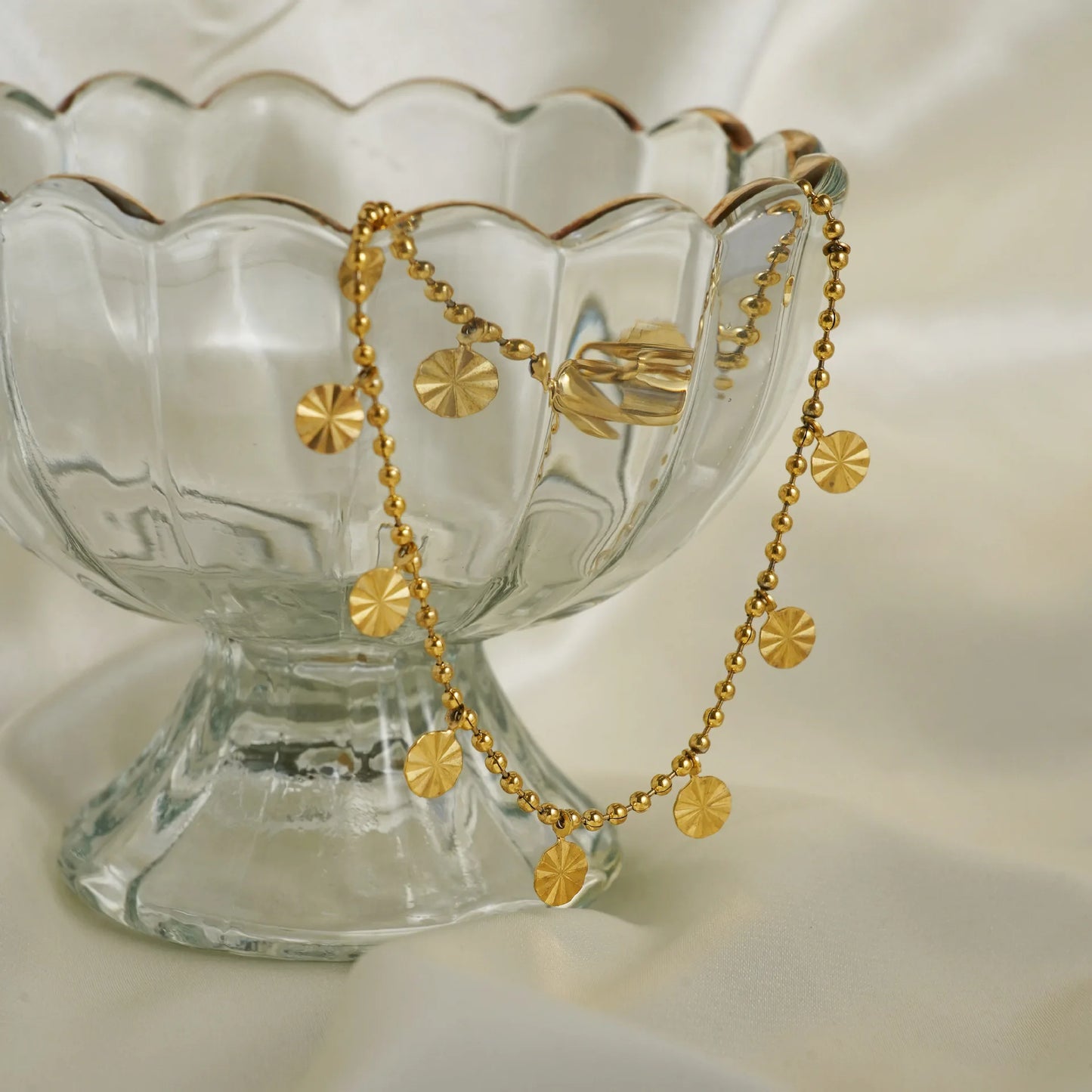 Anklets for Women Summer Beach Accessories Stainless Steel Press Heart Chain Anklet Gold Color Leg Bracelets Body Chain Gifts