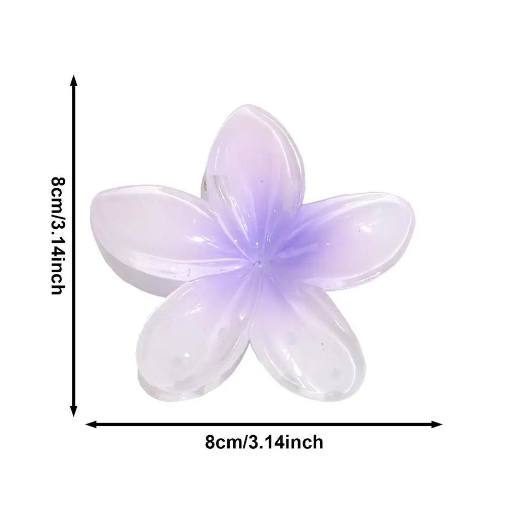 Flower Hair Claw Clips Hawaiian Plumeria Hair Clip Colorful Flower Hair Clips Holiday Gifts For Girls Ladies hair accessories