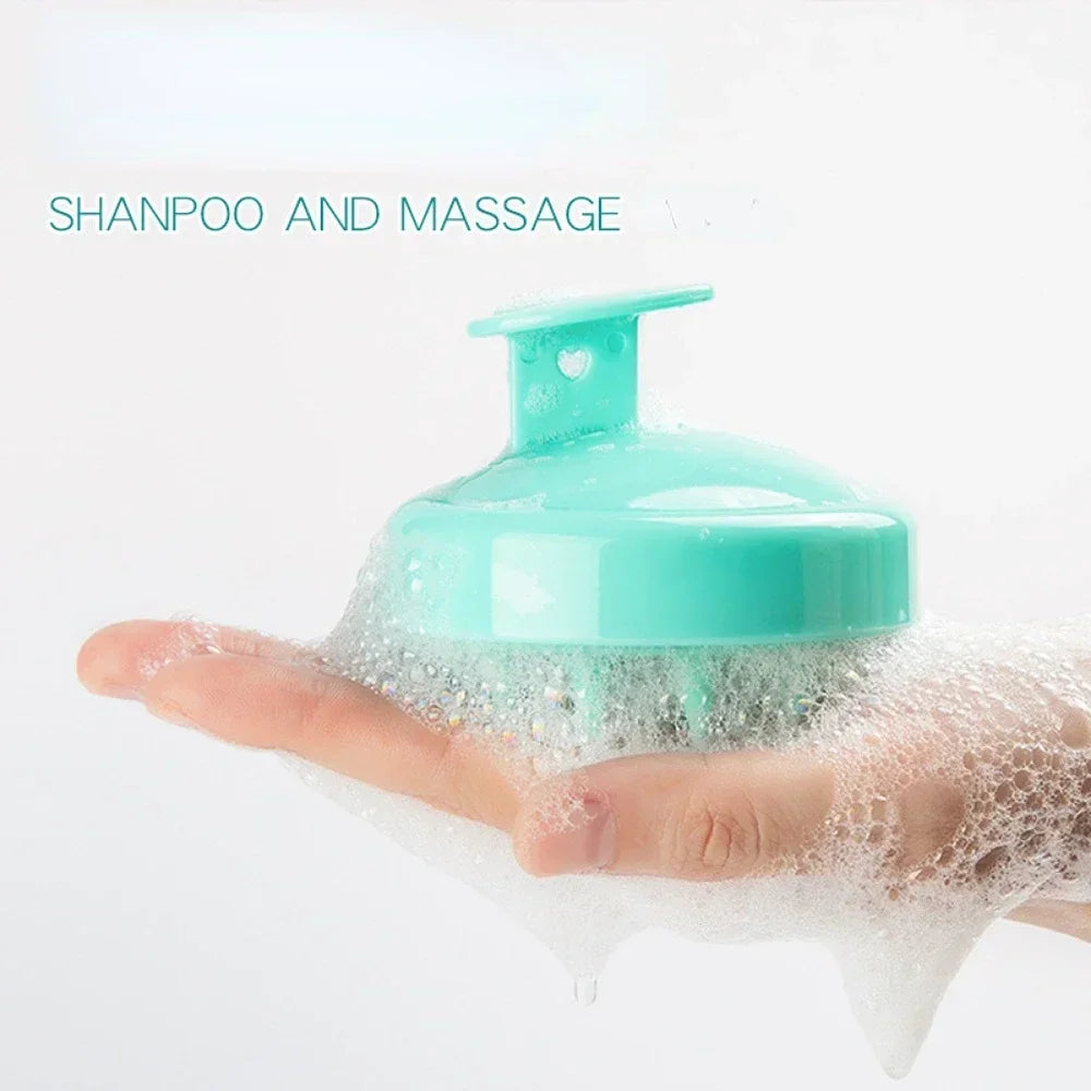 Silicone Shampoo Brush Scalp Antipruritic Massage Hair Washing Combs Body Cleansing Exfoliator Bathing Brushes Hairdressing Tool