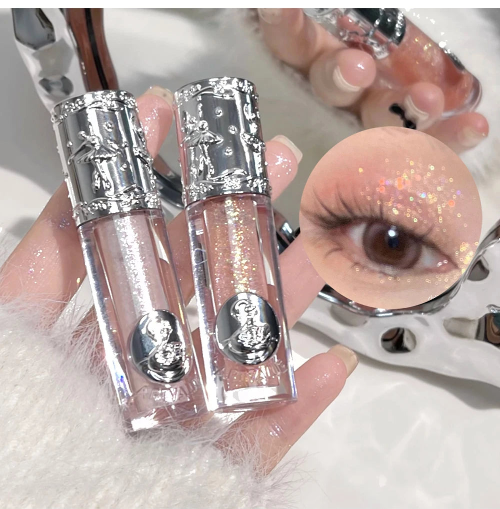 Liquid Eyeshadow Pearlescent Shimmer Silkworm Glitter Eyes Korean Makeup Fine Sparkling Eye Shadow Eyeliner Highlighter Cosmetic