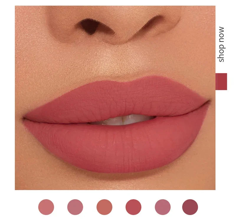 HANDAIYAN Matte Lipstick Set – 1/6 PCS Waterproof, Long Lasting & Non-Stick