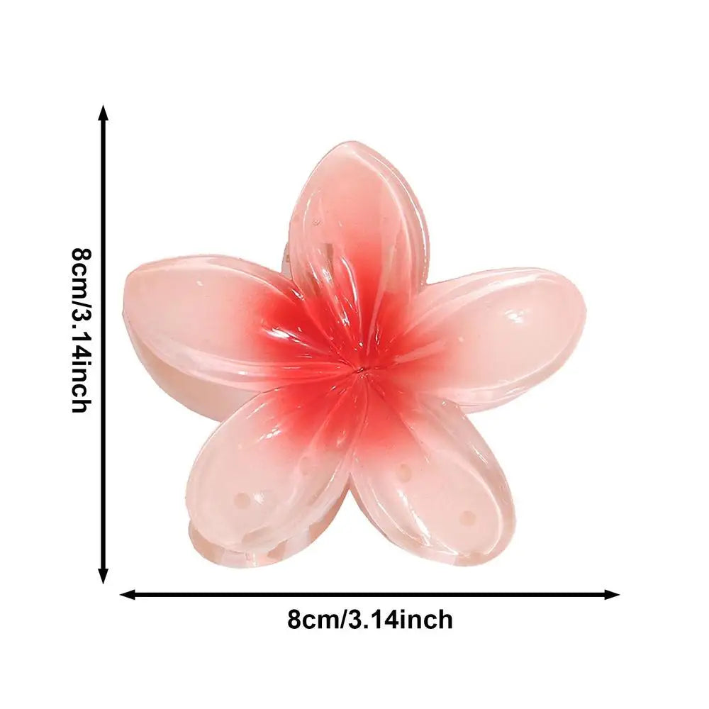 Flower Hair Claw Clips Hawaiian Plumeria Hair Clip Colorful Flower Hair Clips Holiday Gifts For Girls Ladies hair accessories