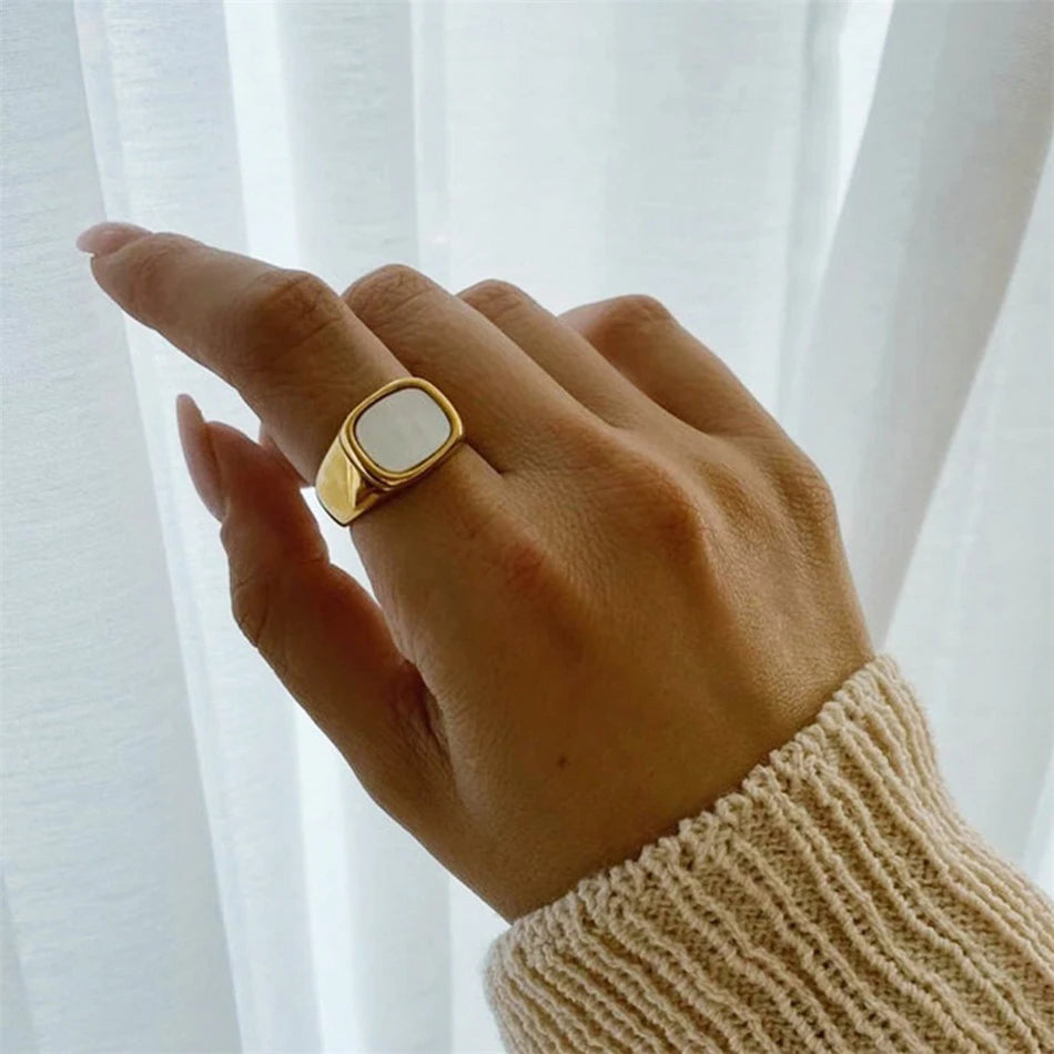 Fashion Ring 316L Stainless Steel Ring Anillo Ringen Mujer Women Rings Bague Couple Matching Jewlery Fashion Gifts Do not fade