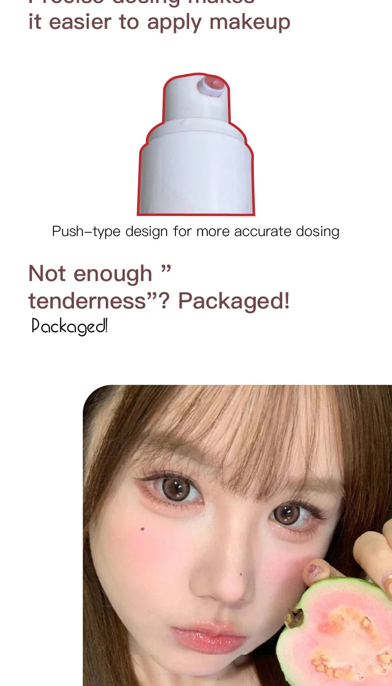 Melt Skin liquid blush monochrome matte Hold makeup Lift Color Korean young sister White Blush cream