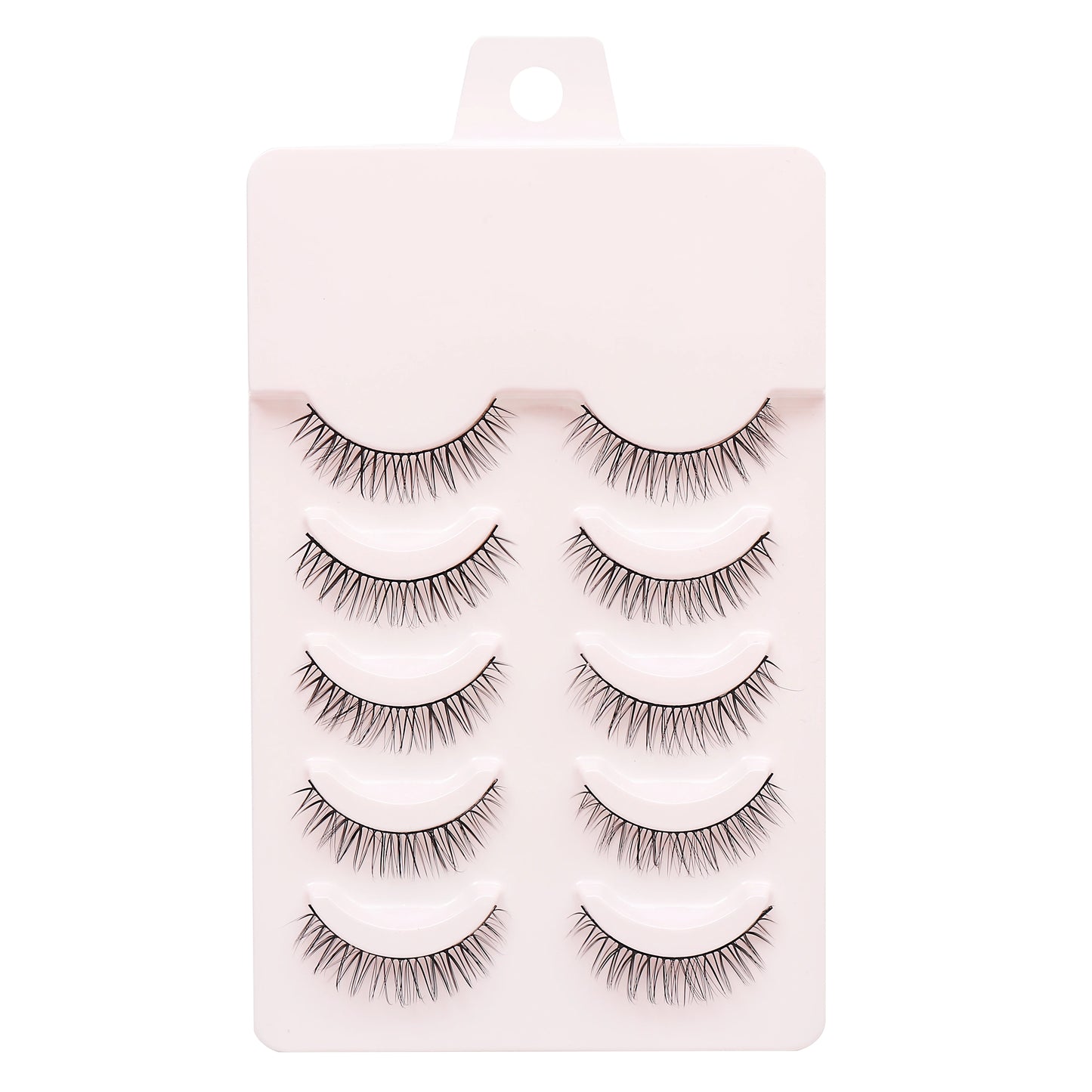 Manga Lashes 5 Pairs Anime Cosplay Faux Mink Lashes Korean Natural short Full Strip Lashes Clear Band Soft Eyelash Extension Hot