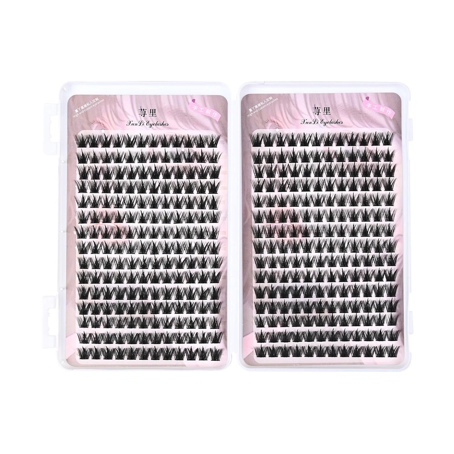 No Glue Need Individual Lash Clusters 28 Rows Self-adhesive False Eyelashes Book Korean U Shaped Natural Comic Lash Extension