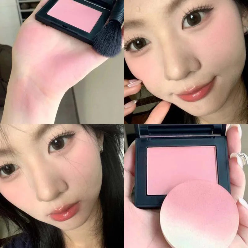 Silky Touch Powder Blusher Monochrome Korean Original Cosmetics Natural Makeup With Low Saturation Matte Makeup Rouge Pink
