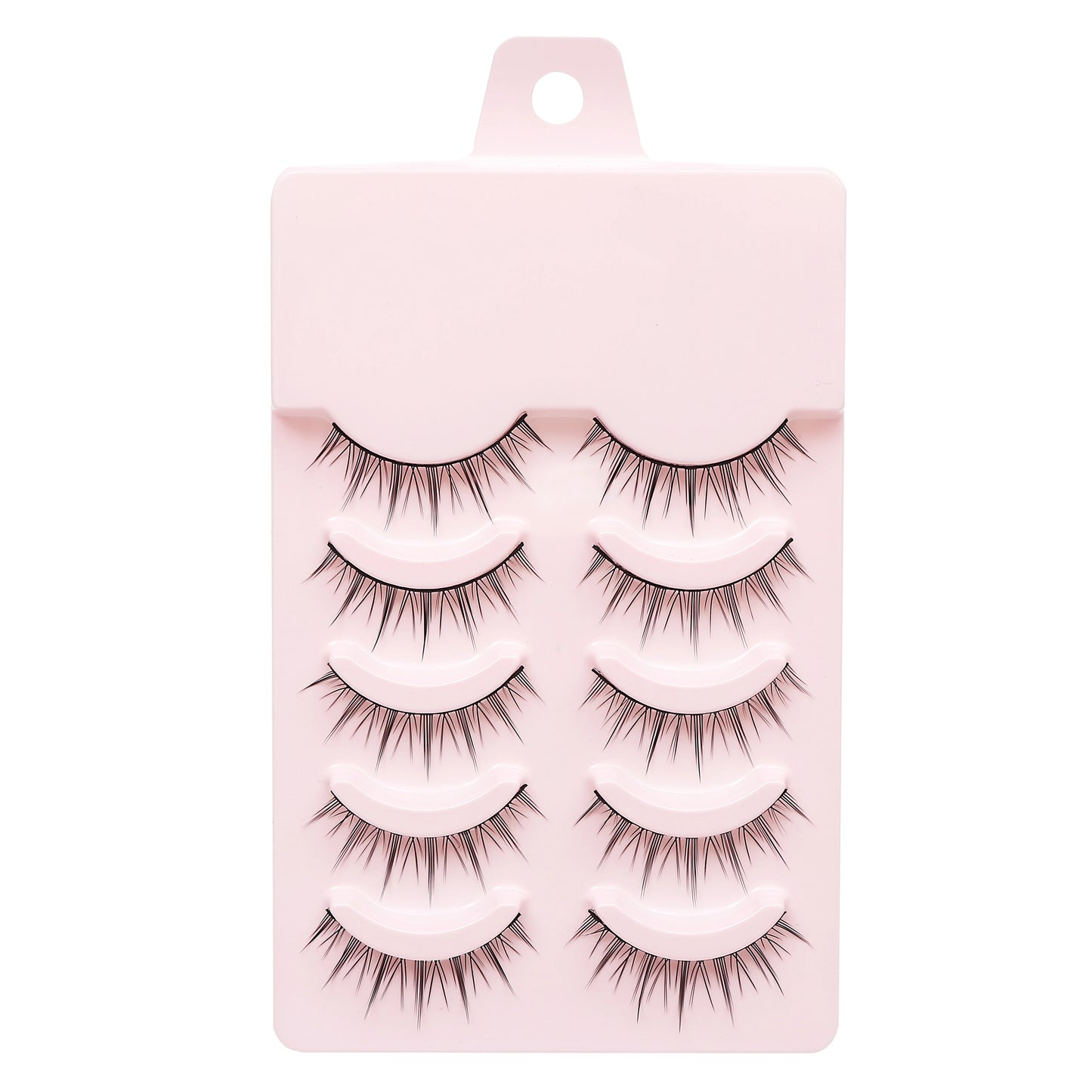 Manga Lashes 5 Pairs Anime Cosplay Faux Mink Lashes Korean Natural short Full Strip Lashes Clear Band Soft Eyelash Extension Hot