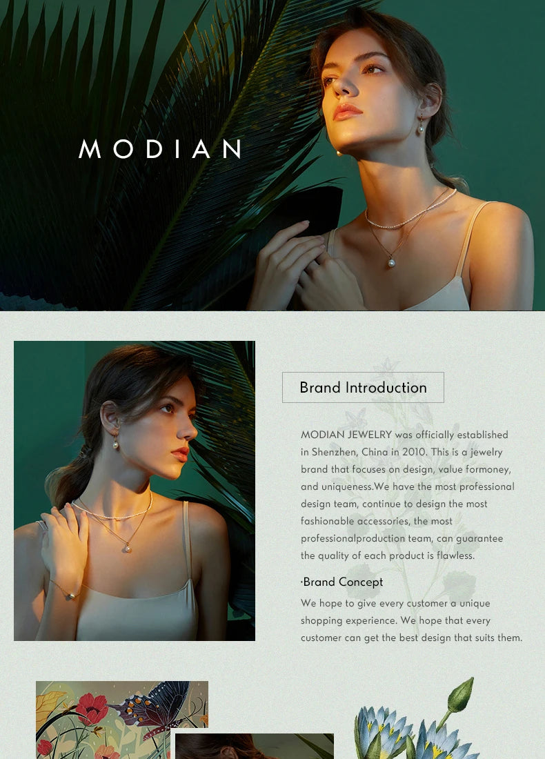 Modian Real 925 Sterling Silver Simple Thin Clear CZ Finger Rings Adjustable 14K Gold Ring For Women Wedding Jewelry Gifts