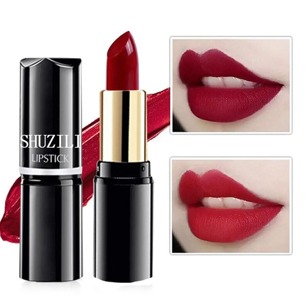 SHUZILI Moisturizing Lipstick Velvet High Quality Lipsticks Shiny Professional Korean Makeup Cosmetic For Lip Women