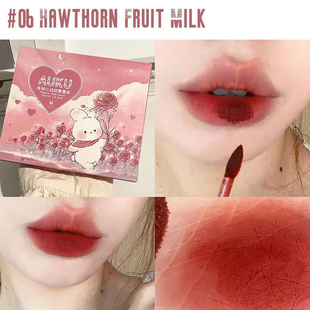 6 PCS Matte Lip Mud Waterproof Long Lasting Makeup Set For Women Lipsticks Set Free Shipping Korean Make Up Beauty Cosmetics