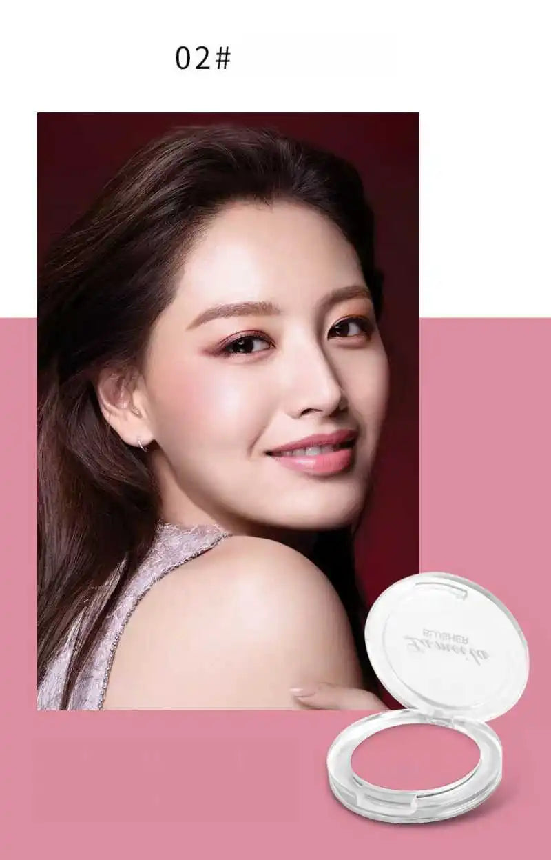 Blush Waterproof Sweat-proof Blusher Natural Monochrome Blush Palette Long-lasting Face Contour Natural Makeup Women Girls