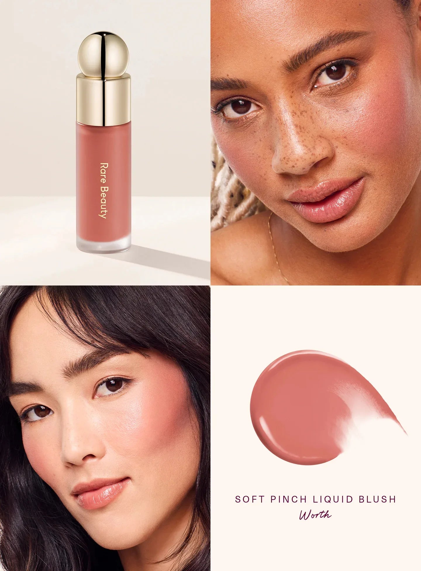 RARE Beauty Liquid Blush Lipstick Hope Eyes Cheek Blusher Waterproof Mositure Face Contour Shadow Liquid LipGloss Plump Makeup
