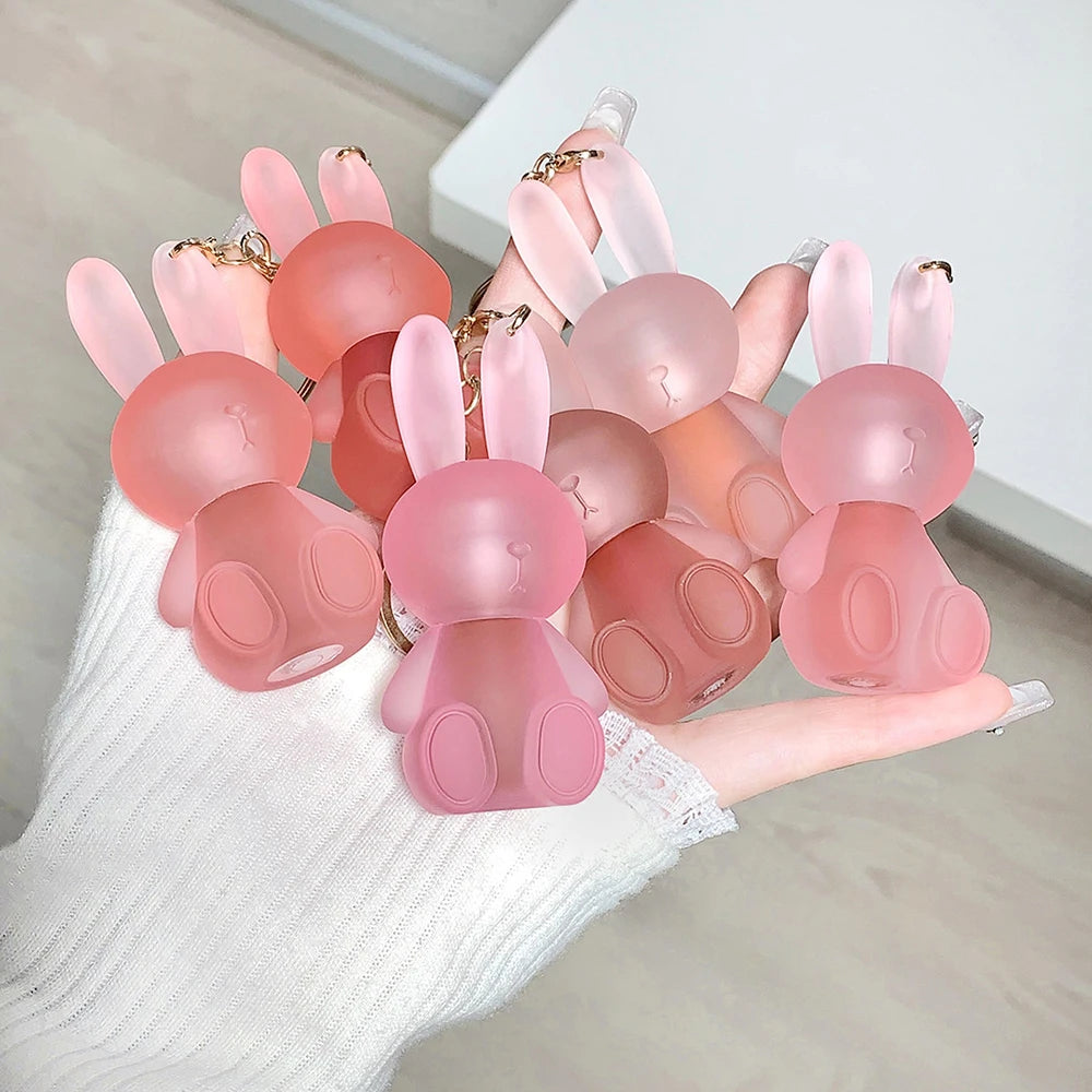 Little Bear Crystal Frozen Strawberry Glossy Lip Glaze Mirror Whitening Nude Doodle Lip Korean Makeup Y2K Cosmetics Lipsticks