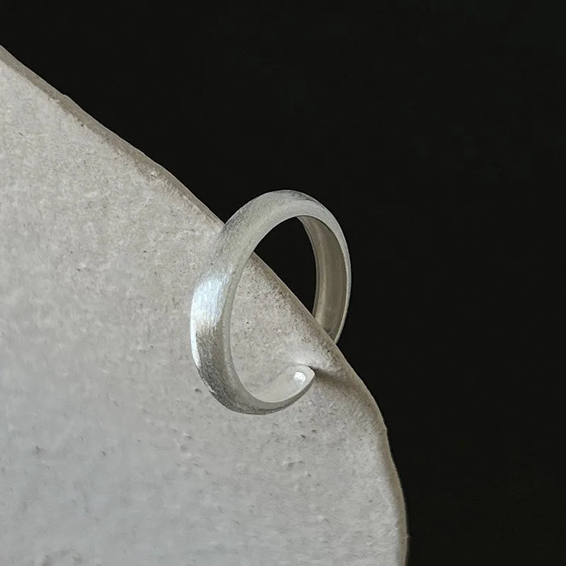PANJBJ 925 Sterling Silver Pearl Irregular Ring for Women Shell Overlapping Hollow Sweet Design Jewelry Gift Dropshipping