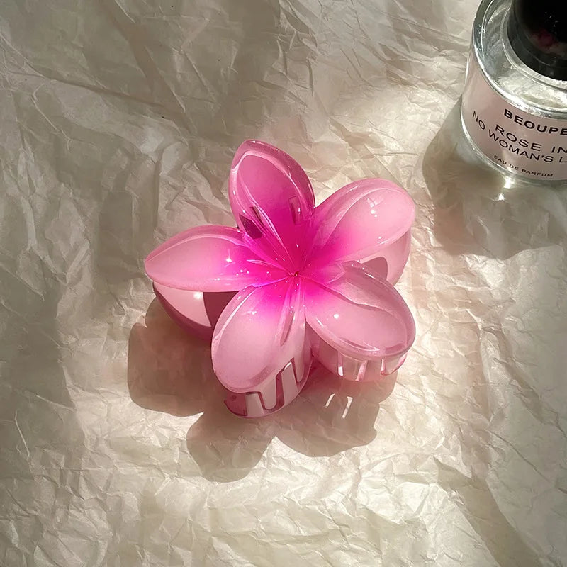Fashion New Flower Hair Clips for Women Vacation Bohemia Egg Flower Shark Clips Barrettes Girls Large Hairpins Hair Accessories