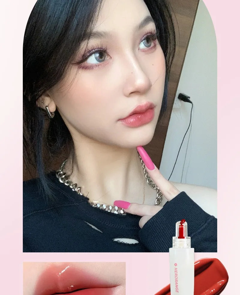Crystal Jelly Lip Gloss Mirror Water Liquid Lipstick Moisturizing Long Lasting Sexy Red Lip Plumper Makeup Tint Korean Cosmetics