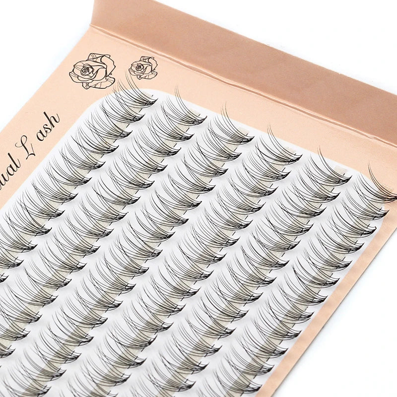 6 Rows 120 Bundles Eyelash Extension Natural Russian Volume Faux Cils Eyelashes Individual 10/20/30D Cluster False Lashes Makeup