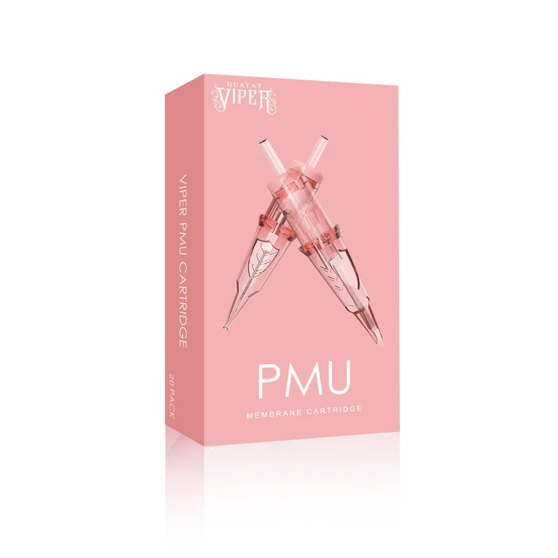 Quality Pink VIPER PMU SMP Super Sharp Durable 20pcs/Box Tattoo Makeup Cartridge Needle Permanent Makeup Eye