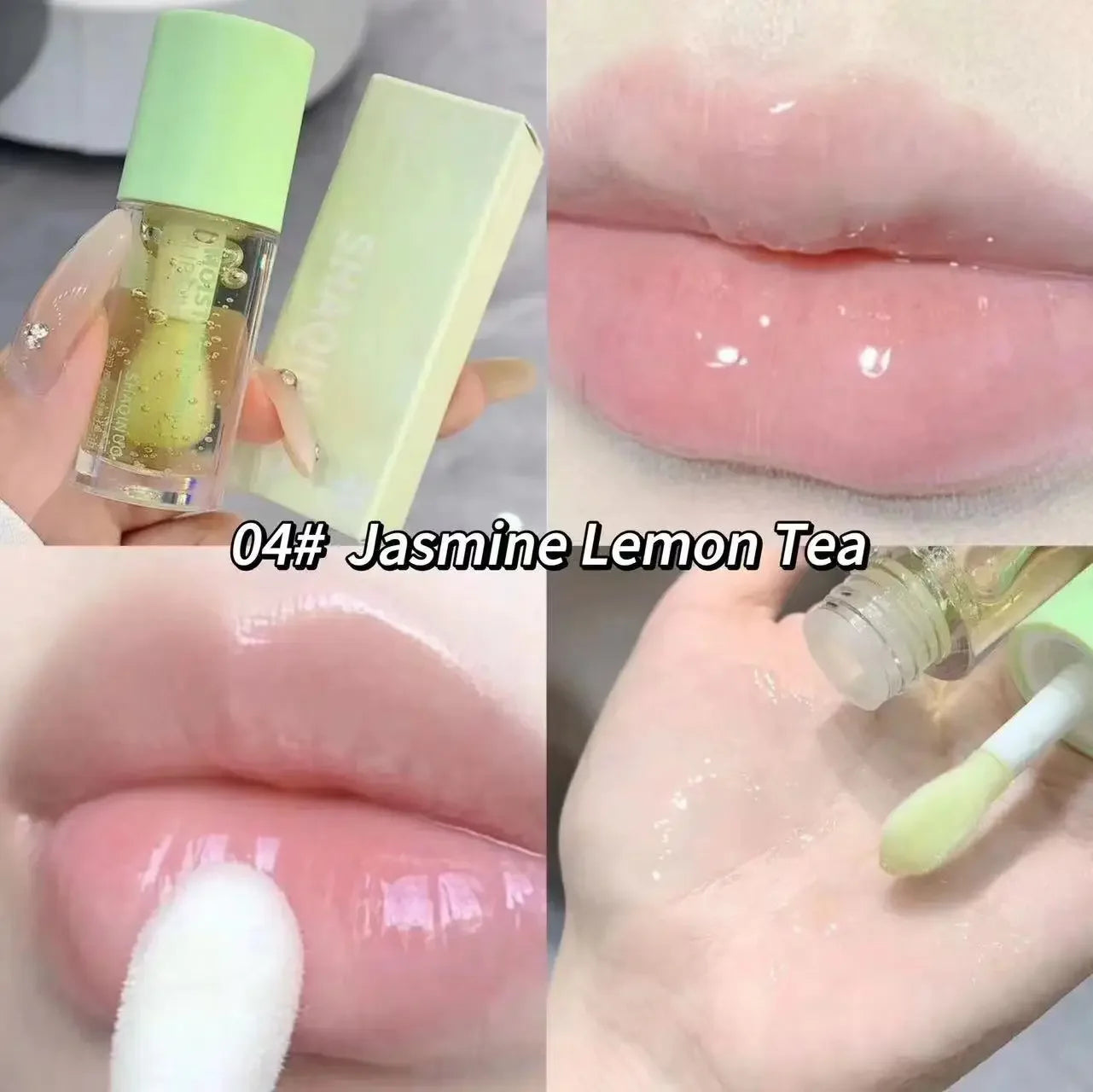 Korean Water Light Lip Gloss – Crystal Clear Jelly Oil for Hydrated Lips