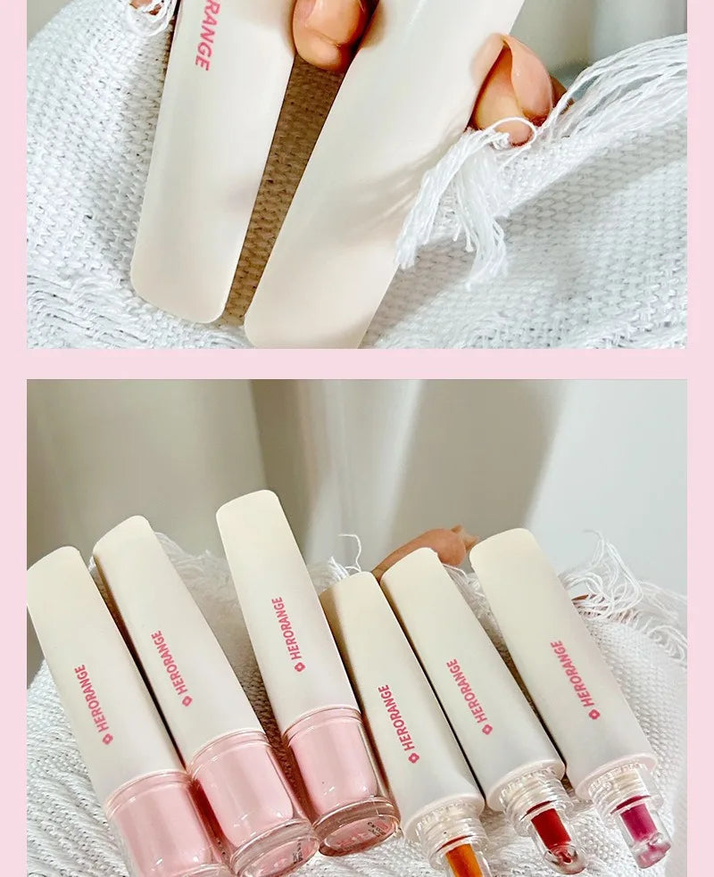 Crystal Jelly Lip Gloss Mirror Water Liquid Lipstick Moisturizing Long Lasting Sexy Red Lip Plumper Makeup Tint Korean Cosmetics