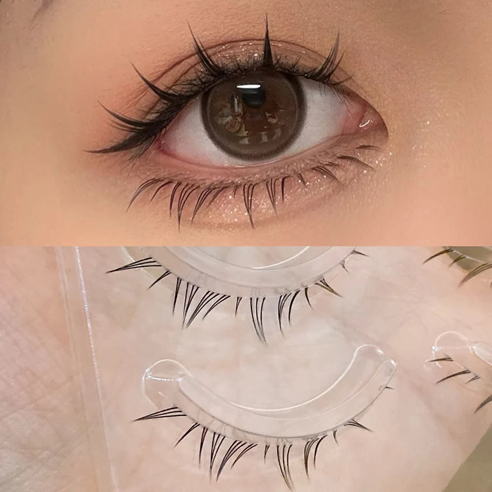 5 Pair Clear Band Lower Eyelashes Handmade False Eyelashes Bottom Lashes Natural Manga Lashes douyin makeup lash Extension