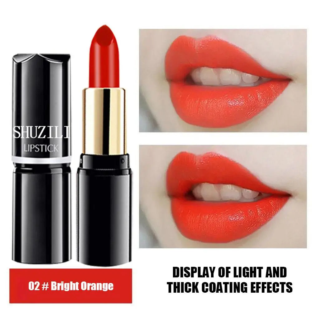SHUZILI Moisturizing Lipstick Velvet High Quality Lipsticks Shiny Professional Korean Makeup Cosmetic For Lip Women