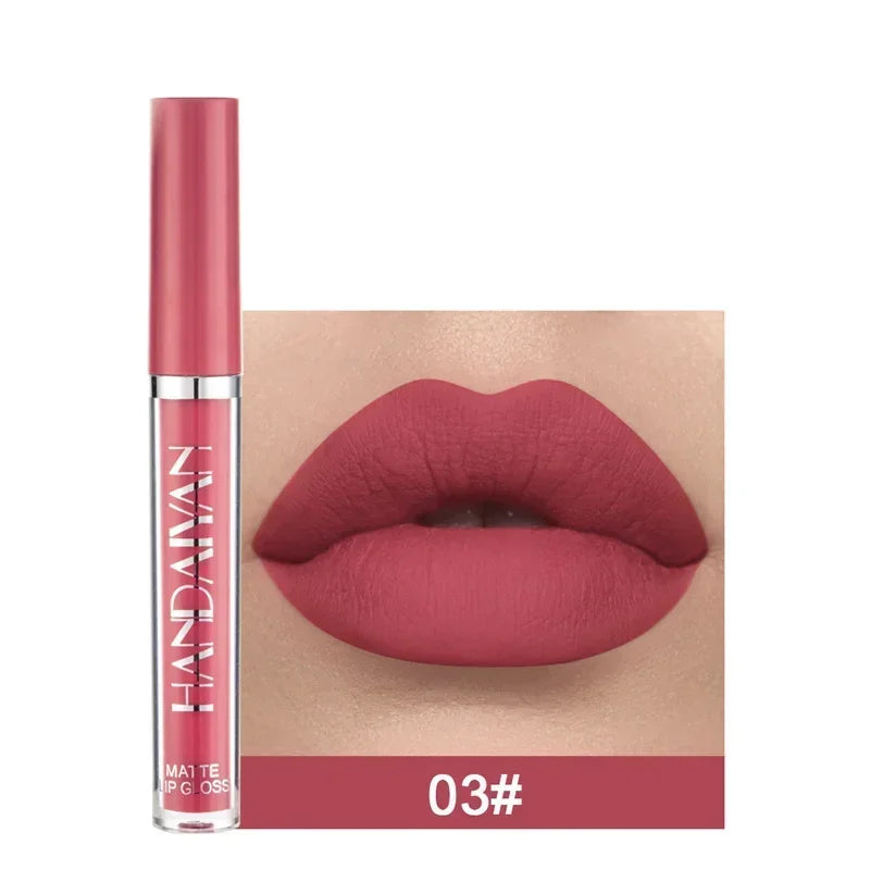HANDAIYAN Matte Lipstick Set – 1/6 PCS Waterproof, Long Lasting & Non-Stick