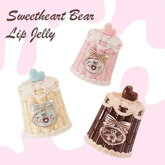 Flower Knows THE SWEETIE BEAR COLLECTION Film Forming Lip Frozen Glaze Lip Essence Honey Light Makeup Lipstick Cosmetics