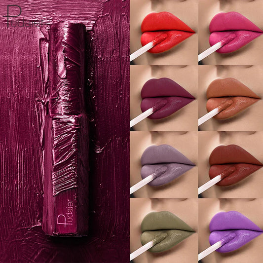 36 Colors Matte Liquid Lipstick Makeup Waterproof Lip Gloss Tint Brillo Labial Cosmetic Rouge A Levre Mat Lip Gloss