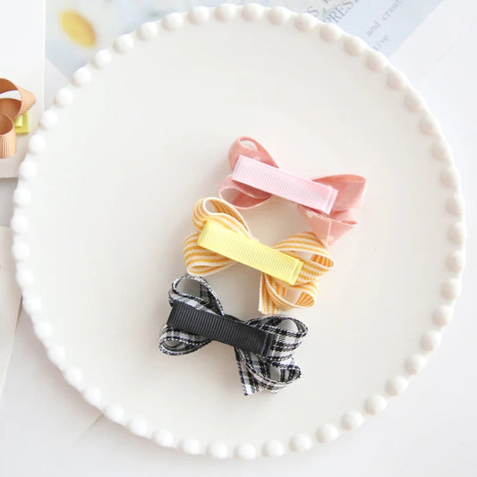 Hair clips for Children Children's Headwear Baby Hair Accessories Clip Bows For Girls All Cloth Hairpin