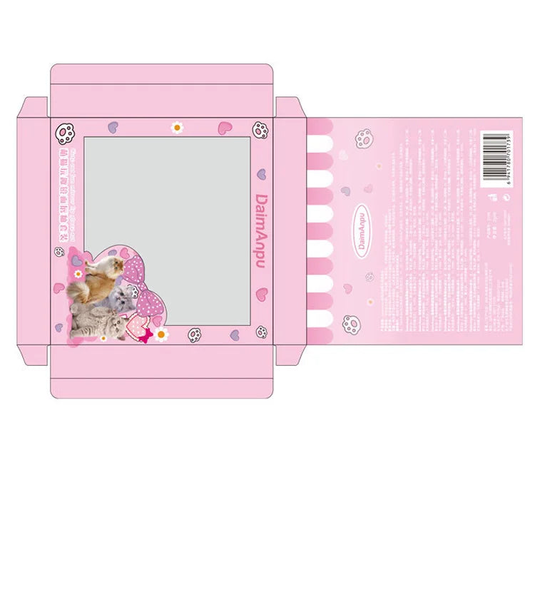 Cute Cat Fun Mirror Lip Glaze Set 6 Colors Highly Pigmented Lip Stain Hydrating Glossy Lip Makeup Perfect Gift