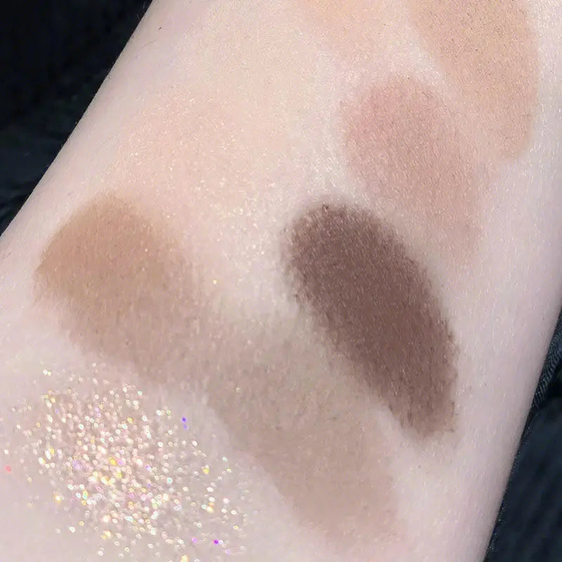 9 Color Eyeshadow Daily Makeup Brown Eye Shadow Palette Shimmer Matte Lasting Pearl Fine Shimmer Earth Color Eye Shadow Korean
