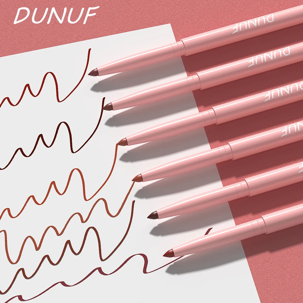 Matte Lip Liner Pencil Set (6 Colors) – Waterproof, Sweatproof & Easy Glide