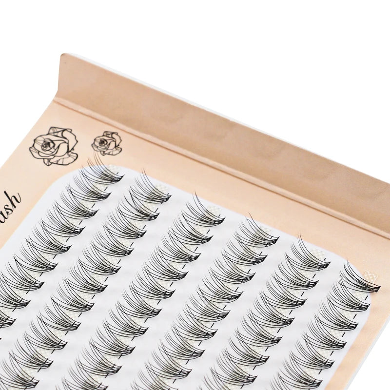 6 Rows 120 Bundles Eyelash Extension Natural Russian Volume Faux Cils Eyelashes Individual 10/20/30D Cluster False Lashes Makeup