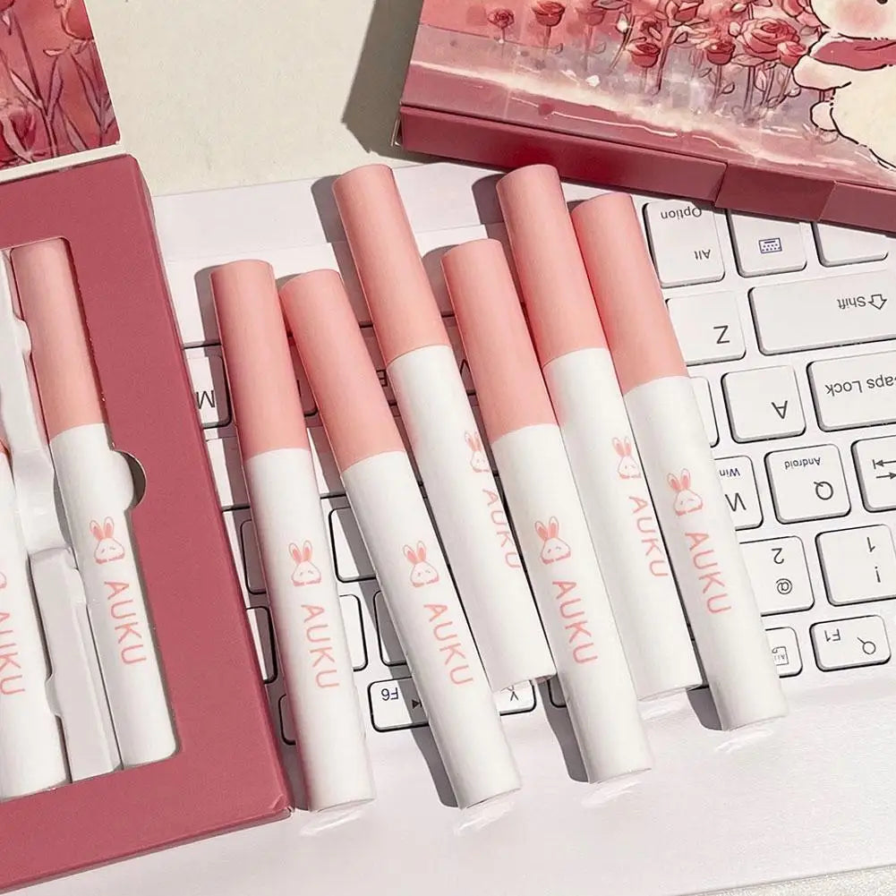 6 PCS Matte Lip Mud Waterproof Long Lasting Makeup Set For Women Lipsticks Set Free Shipping Korean Make Up Beauty Cosmetics