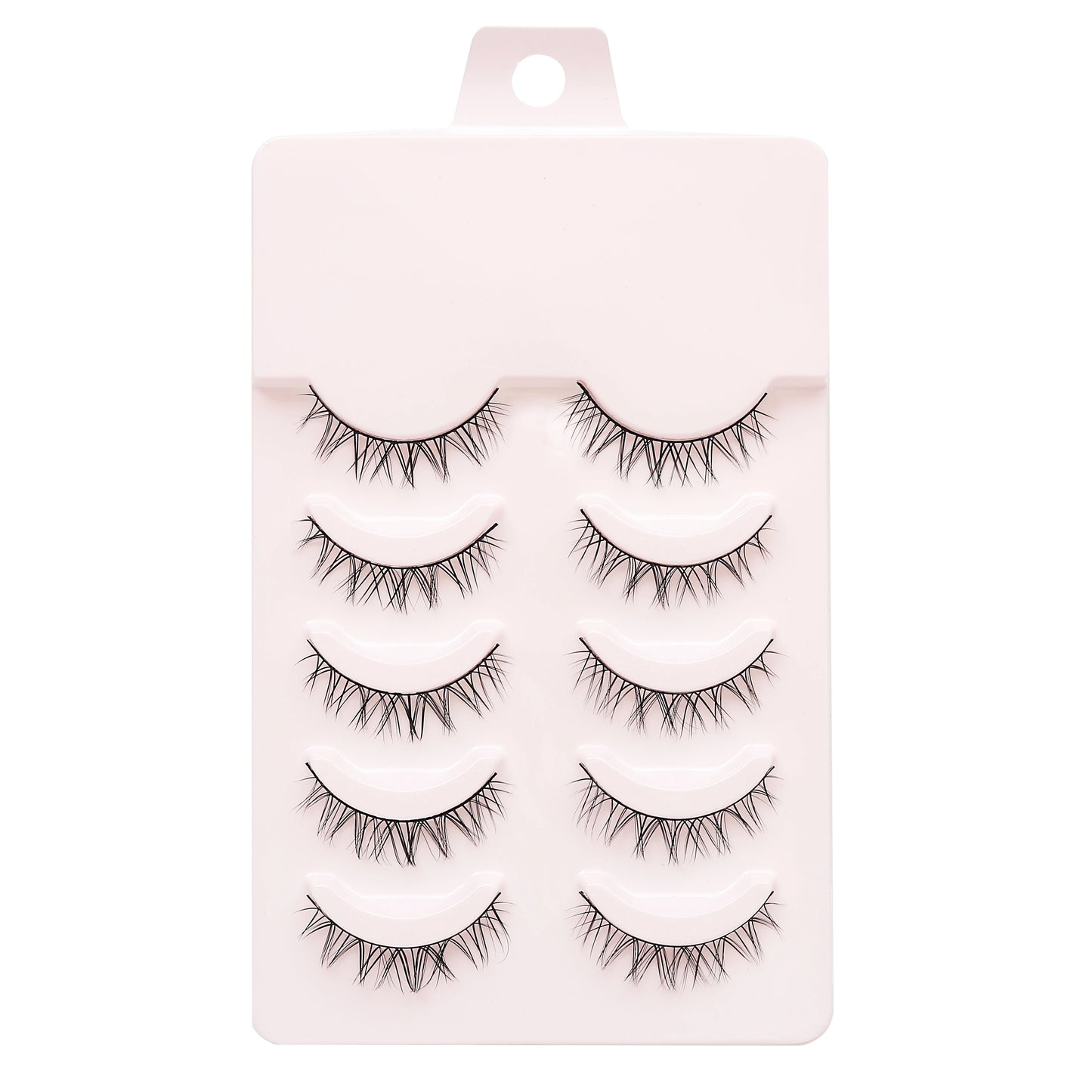Manga Lashes 5 Pairs Anime Cosplay Faux Mink Lashes Korean Natural short Full Strip Lashes Clear Band Soft Eyelash Extension Hot