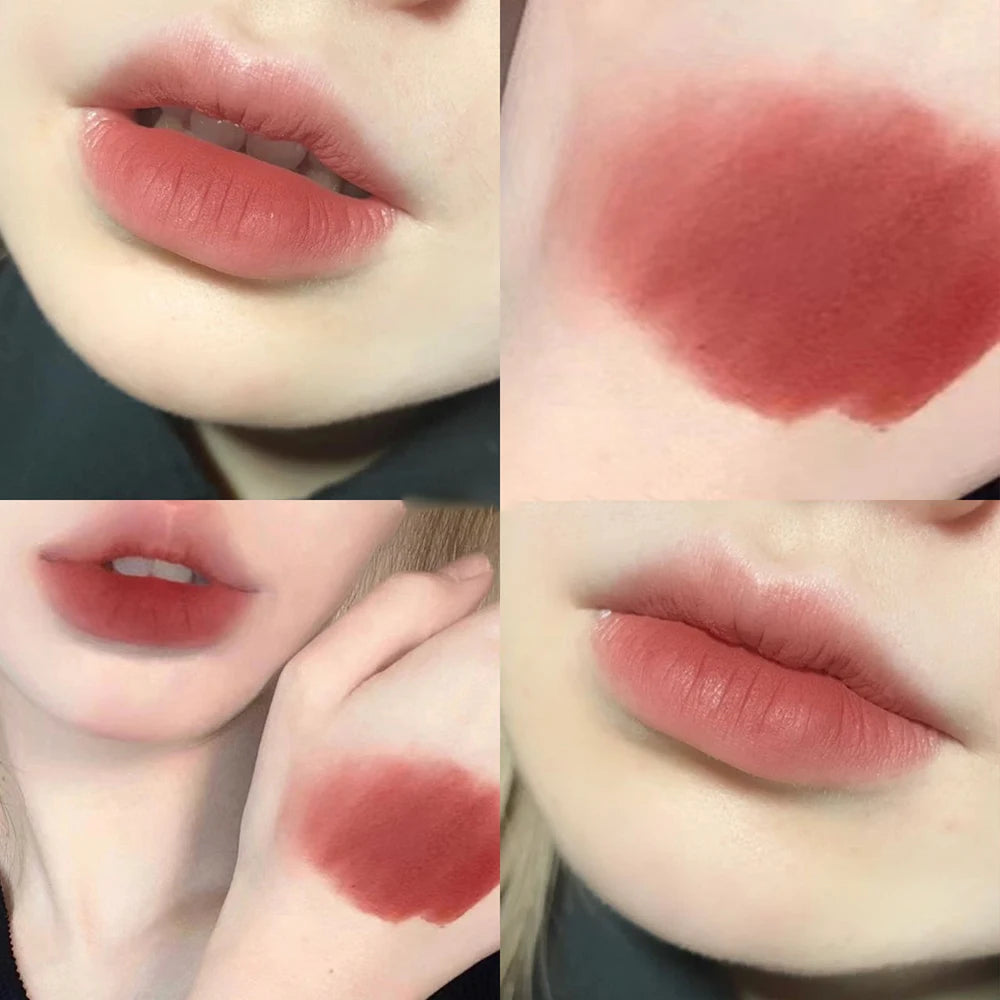 Little Bear Crystal Frozen Strawberry Glossy Lip Glaze Mirror Whitening Nude Doodle Lip Korean Makeup Y2K Cosmetics Lipsticks
