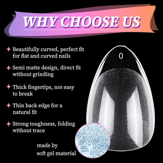 120PCS-Short almond semi-frosted fake nails - perfect for nail design and salon extensions perfect for dating and everyday wear