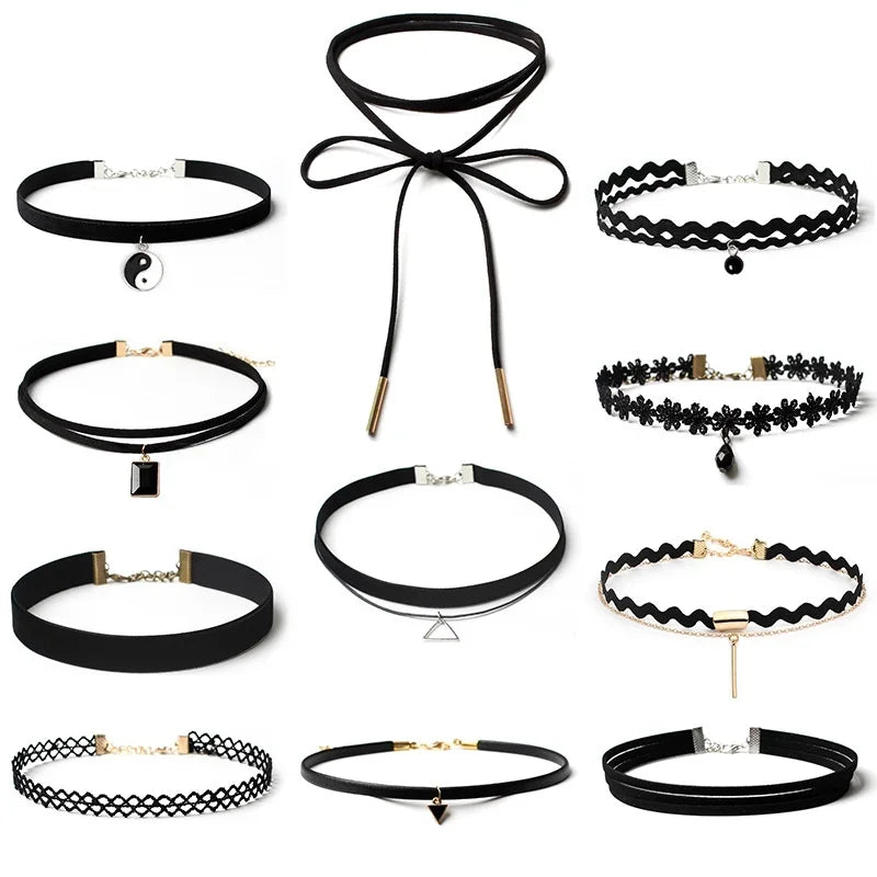 Women’s Gothic Velvet Necklace – Sexy Korean Fashion Lace Choker