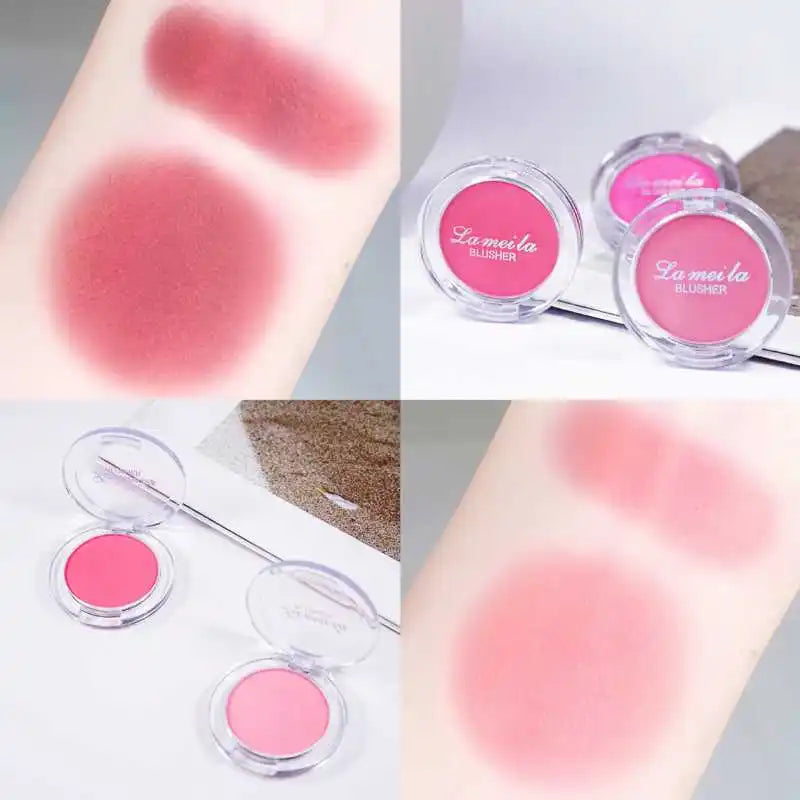 Blush Waterproof Sweat-proof Blusher Natural Monochrome Blush Palette Long-lasting Face Contour Natural Makeup Women Girls